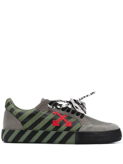 Off-white Arrows Vulcanised Low-top Trainers In Grey