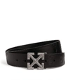 OFF-WHITE TWIST ARROWS LEATHER BELT,15554038