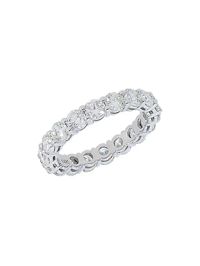 Nephora 14k White Gold & Diamond Eternity Band Ring