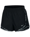 Nike Women's Dri-fit Tempo Running Shorts In Black/black/smoke Grey/wolf Grey