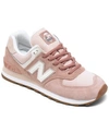 New Balance Women's 574 Casual Sneakers From Finish Line In Pink