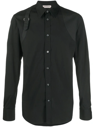 Alexander Mcqueen Buckle Detail Shirt In Black