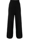 OPENING CEREMONY KNITTED FLARED HIGH-WAISTED TROUSERS