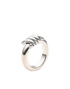 NOVE25 NOVE25 BARBED WIRE BOLD RING SILVER SIZE 10 925/1000 SILVER,50244046AB 24