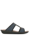 TOD'S SLIP-ON LEATHER SANDALS