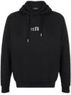 Dsquared2 Be Icon Hoodie In Black