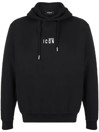 Dsquared2 Dsquared Icon Logo Hoodie In Black