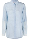 PORTS 1961 STRIPED-PRINT SILK SHIRT