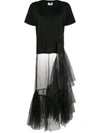 ALCHEMY TULLE-LAYERED T-SHIRT