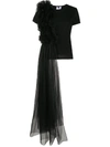 ALCHEMY DRAPED TULLE LAYER T-SHIRT