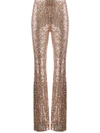 ALCHEMY SEQUIN-EMBELLISHED FLARE TROUSERS