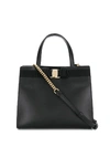 FERRAGAMO VARA LEATHER HANDBAG