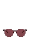 Ray Ban Rb4306 Sunglasses Striped Bordeaux Havana Frame Violet Lenses 54-19 In 643175