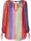 ETRO COLOUR-BLOCKED PAISLEY AND FLORAL-PRINT BLOUSE