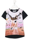 Molo Risha Your Own Pace Print T-shirt In Pink