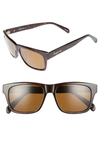 Brightside Wilshire 55mm Polarized Sunglasses In Dark Tortoise/ Brown Polar