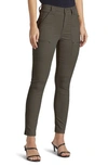 Joie Leopard Print Mid-rise Skinny Pants In Fatigue