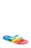 Havaianas Top Pride Sole Flip Flop In Rainbow