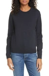 A.p.c. Juliette Cotton-cashmere Blend Pullover In Navy