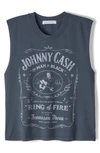 DAYDREAMER JOHNNY CASH MUSCLE GRAPHIC TEE,T1320JOH709