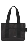 Ganni Small Nylon Tote In Black