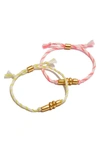 MADEWELL SET OF 2 CAMPCRAFT FRIENDSHIP BRACELETS,MA101