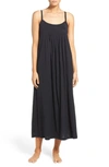 Hanro Juliet Long Chemise Gown In Black