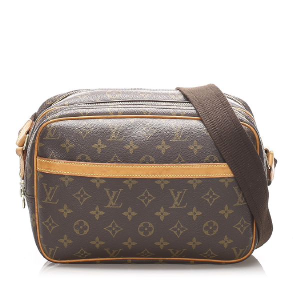 Pre-Owned Louis Vuitton Monogram Reporter Pm In Brown | ModeSens