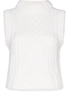 CECILIE BAHNSEN MADELYN QUILTED KNITTED TOP