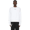Off-white Marker Arrows Oversized Cotton Sweatshirt In White/blue