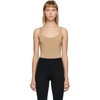 Wolford Jamaika Scoop Neck Bodysuit In Latte