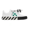 OFF-WHITE OFF-WHITE WHITE AND GREEN LOW VULCANIZED SNEAKERS