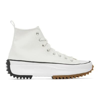 Converse White Run Star Hike Sneakers In White/white