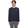 Apc A.p.c. Amir Cotton Crew-neck Sweater In Iak Dk Navy