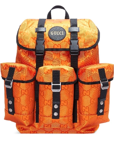 Gucci “off The Grid Gg”econyl双肩包 In Orange