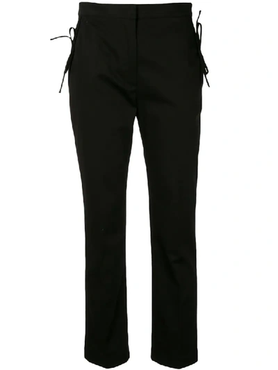 Vivetta Cropped High-waist Trousers In Black