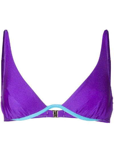 Mc2 Saint Barth Winona Underwired Bikini Top In Blue
