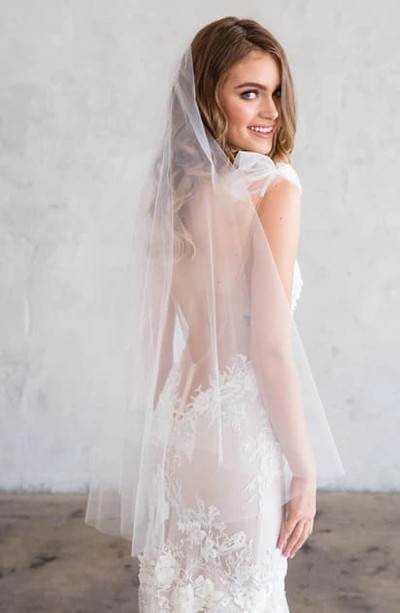 Brides And Hairpins Danton Tulle Fingertip Veil In Ivory