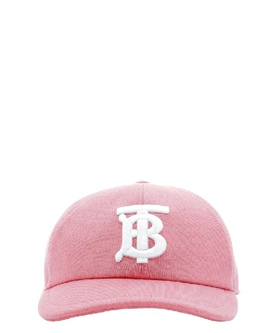 Burberry Monogram Motif Jersey Baseball Cap In Pink