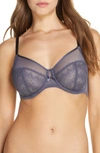 Chantelle Lingerie Revele Moi Perfect Fit Underwire Bra In Blue