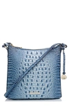 BRAHMIN KATIE CROC EMBOSSED LEATHER CROSSBODY BAG,Q861708