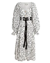 AJE Rebellion Lace Belted Midi Dress,060056454950