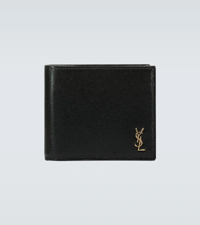 Saint Laurent East West Billfold Wallet In Black