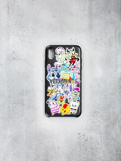 Vetements Monster Stickers Iphone Case Xs Max In Black