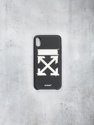 Off-white Tape Arrow Iphone Xs Max Cover In Black