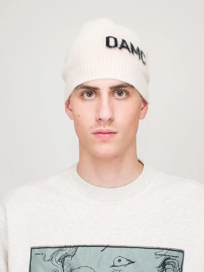 Oamc Whistler Beanie Open White In Beige