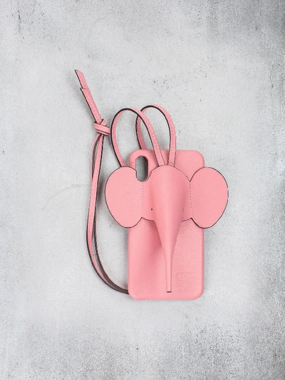 Loewe Elephant Iphone Xs Cover Candy In Pink & Purple