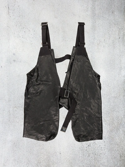 Boris Bidjan Saberi Leather Vest In Black