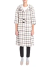 CARVEN CARVEN CHECKED BELTED COAT