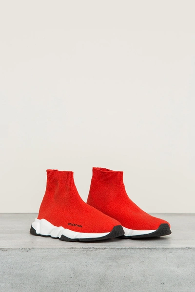 Balenciaga Kids Sock Sneakers Red